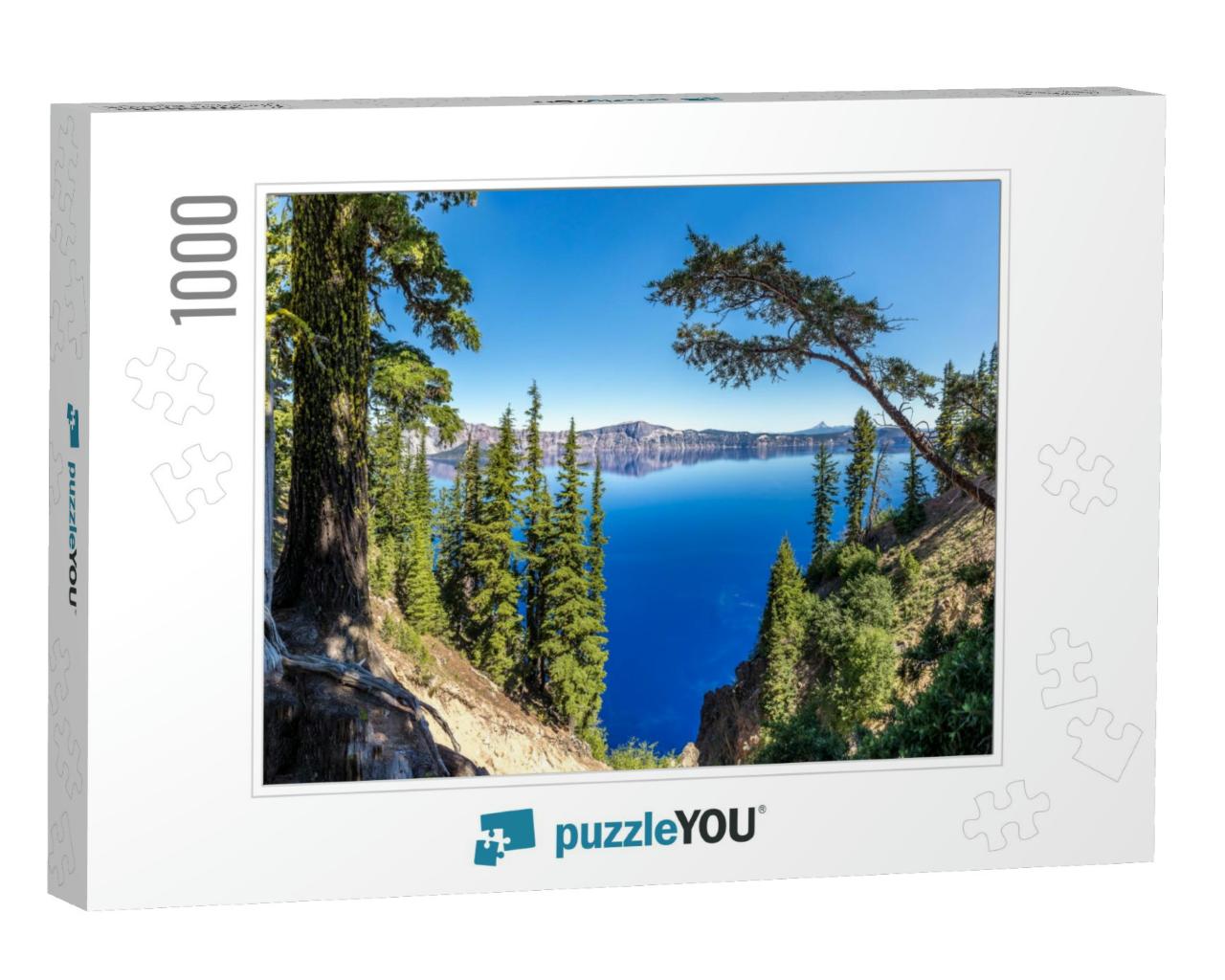 Panoramic View Over the Crater Lake, Crater Lake National... Jigsaw Puzzle with 1000 pieces