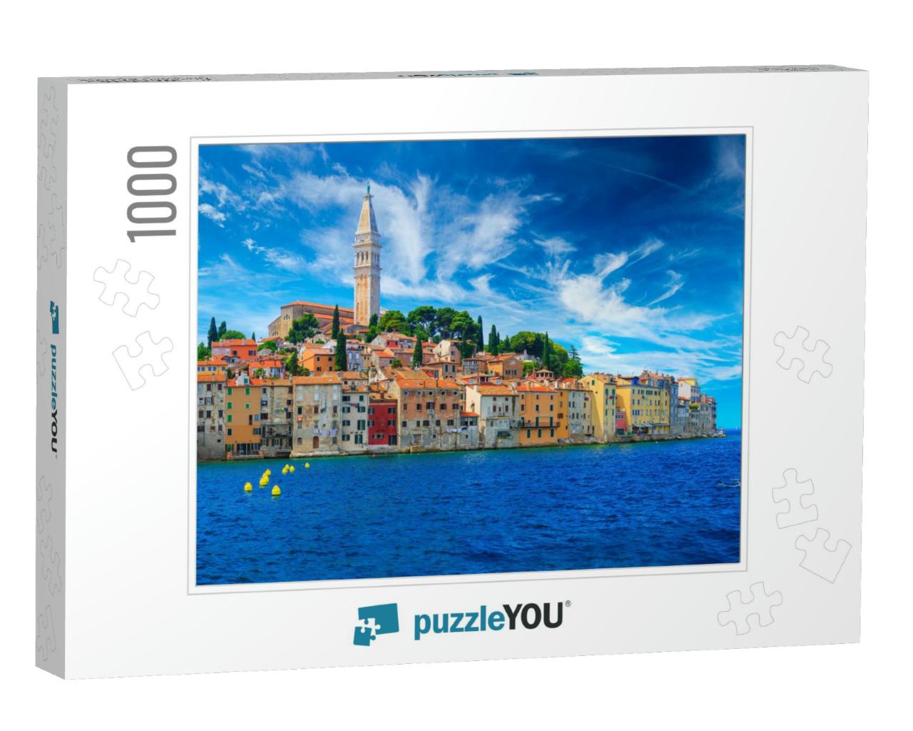 Wonderful Romantic Old Town At Adriatic Sea. Boats & Yach... Jigsaw Puzzle with 1000 pieces