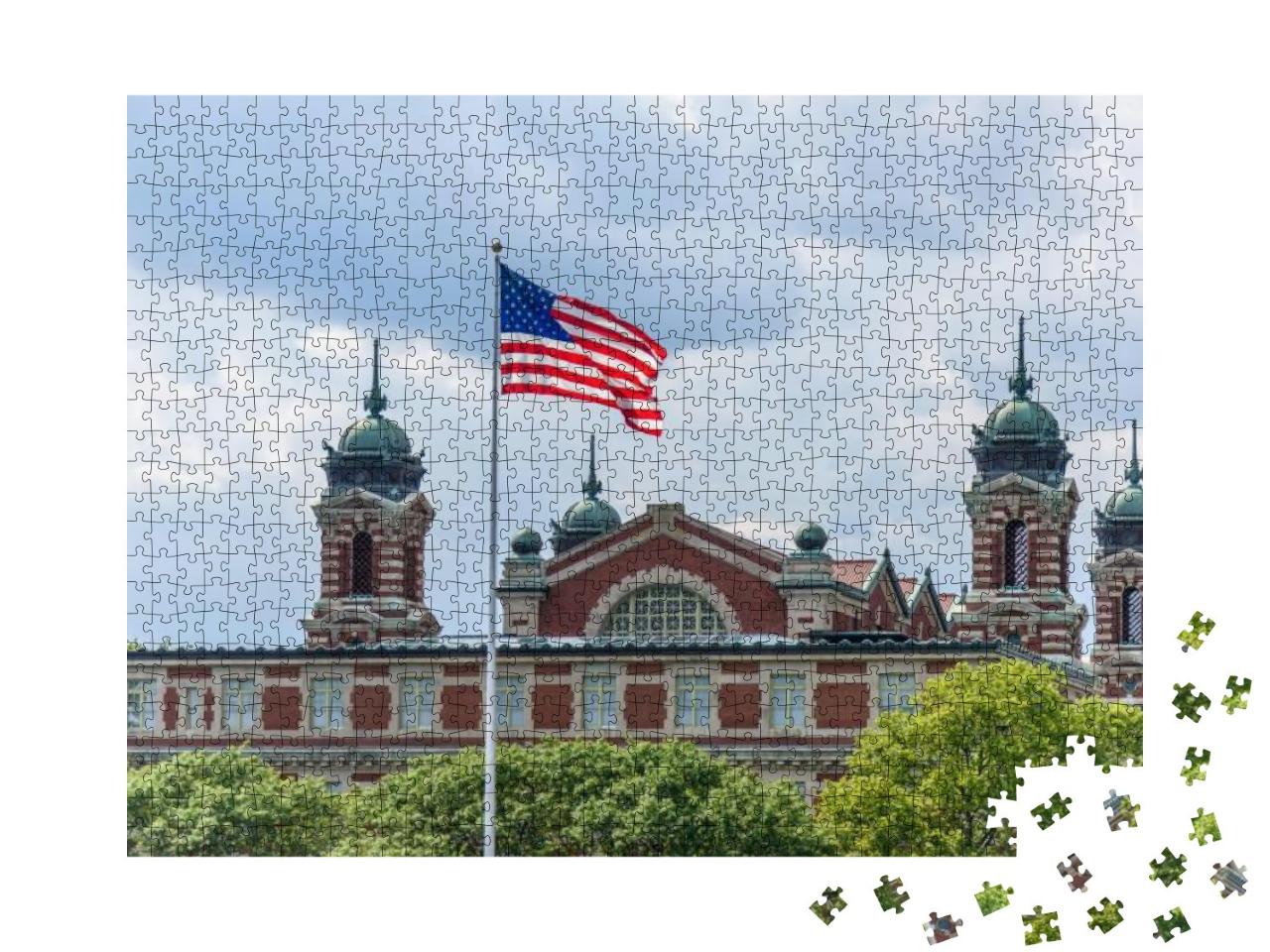 The Immigrant Museum Sited on Ellis Island, Gateway for O... Jigsaw Puzzle with 1000 pieces