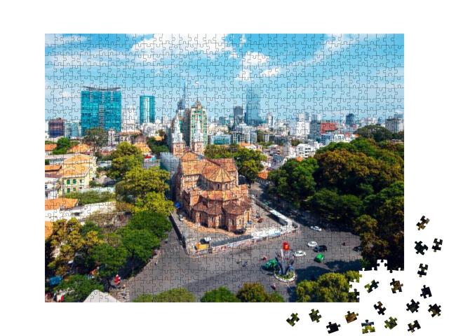 Notre Dame Cathedral, Ho Chi Minh City Vietnam... Jigsaw Puzzle with 1000 pieces