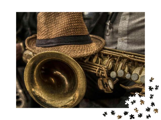 Saxophone Wind Instrument... Jigsaw Puzzle with 1000 pieces