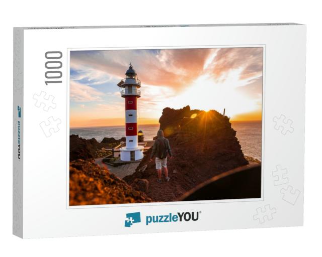 The Sun Sets in the Sunset of Punta De Teno, Tenerife... Jigsaw Puzzle with 1000 pieces