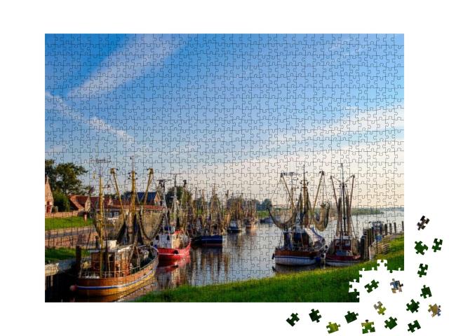 Harbor of Greetsiel/Germany... Jigsaw Puzzle with 1000 pieces