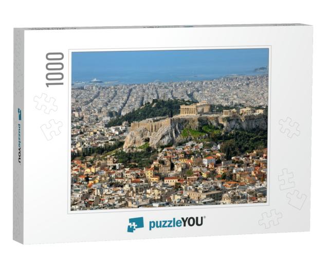 View Over the City & the Acropolis from Lycabettus Hill i... Jigsaw Puzzle with 1000 pieces