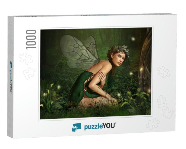 An Illustration of a Nymph Who Lives in the Forest... Jigsaw Puzzle with 1000 pieces