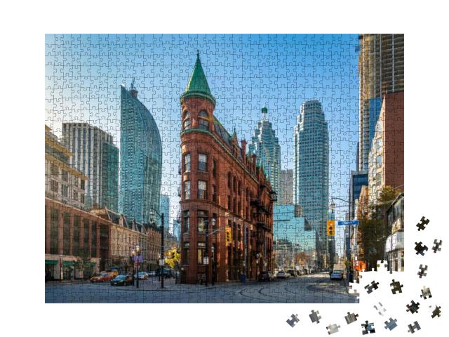 Gooderham or Flatiron Building in Downtown Toronto - Toro... Jigsaw Puzzle with 1000 pieces
