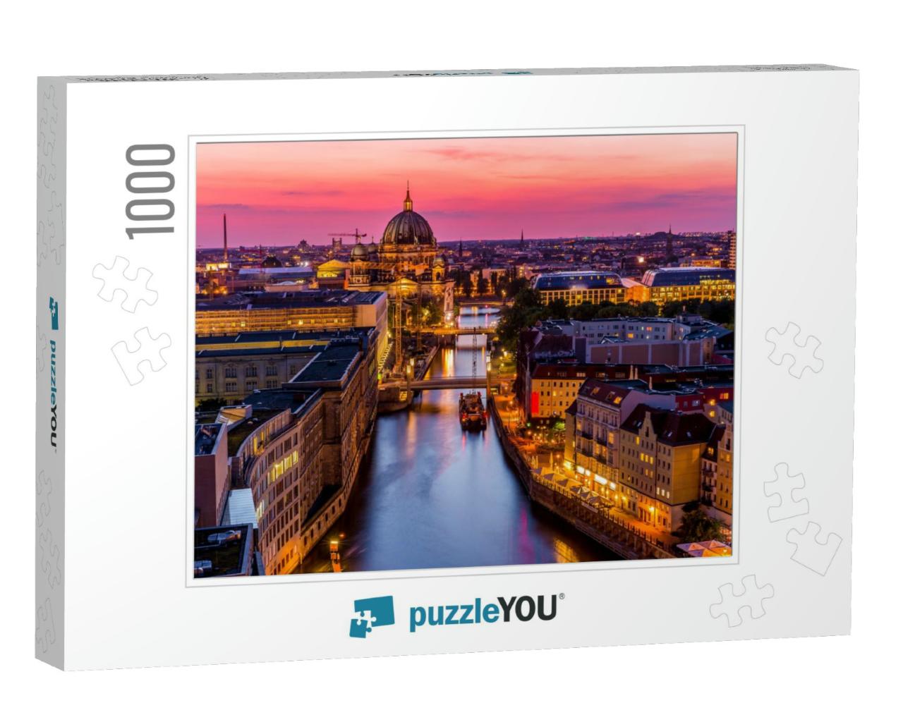 Panoramic Aerial View of Berlin Skyline with Famous Tv To... Jigsaw Puzzle with 1000 pieces