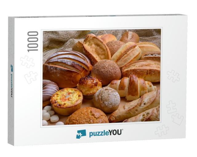 Breads. Assorted Types of Brazilian Breads. Bakery Produc... Jigsaw Puzzle with 1000 pieces