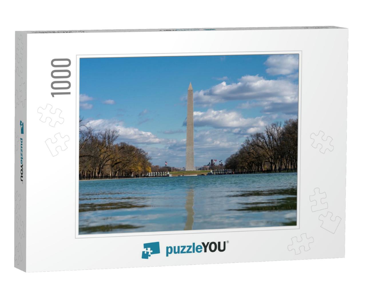 View of Washington Monument on the Reflecting Pool in Was... Jigsaw Puzzle with 1000 pieces