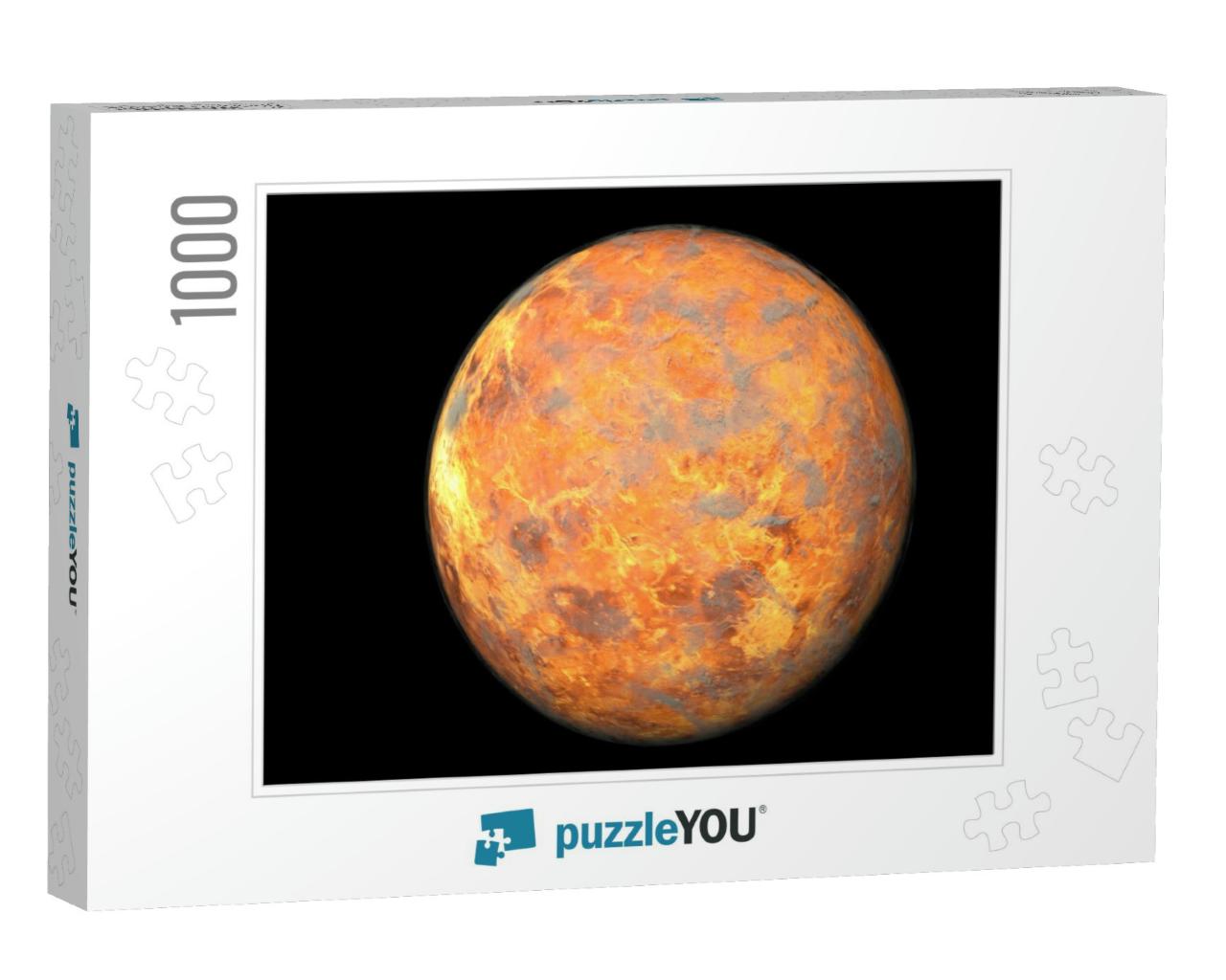 Planet Venus with Visible Clouds or Gas Shown from Space... Jigsaw Puzzle with 1000 pieces