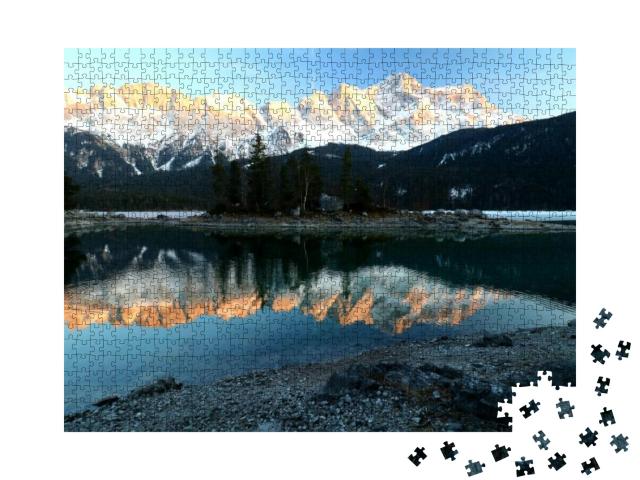 Eibsee in Grainau in Bavaria Germany. the Photo Was Recor... Jigsaw Puzzle with 1000 pieces