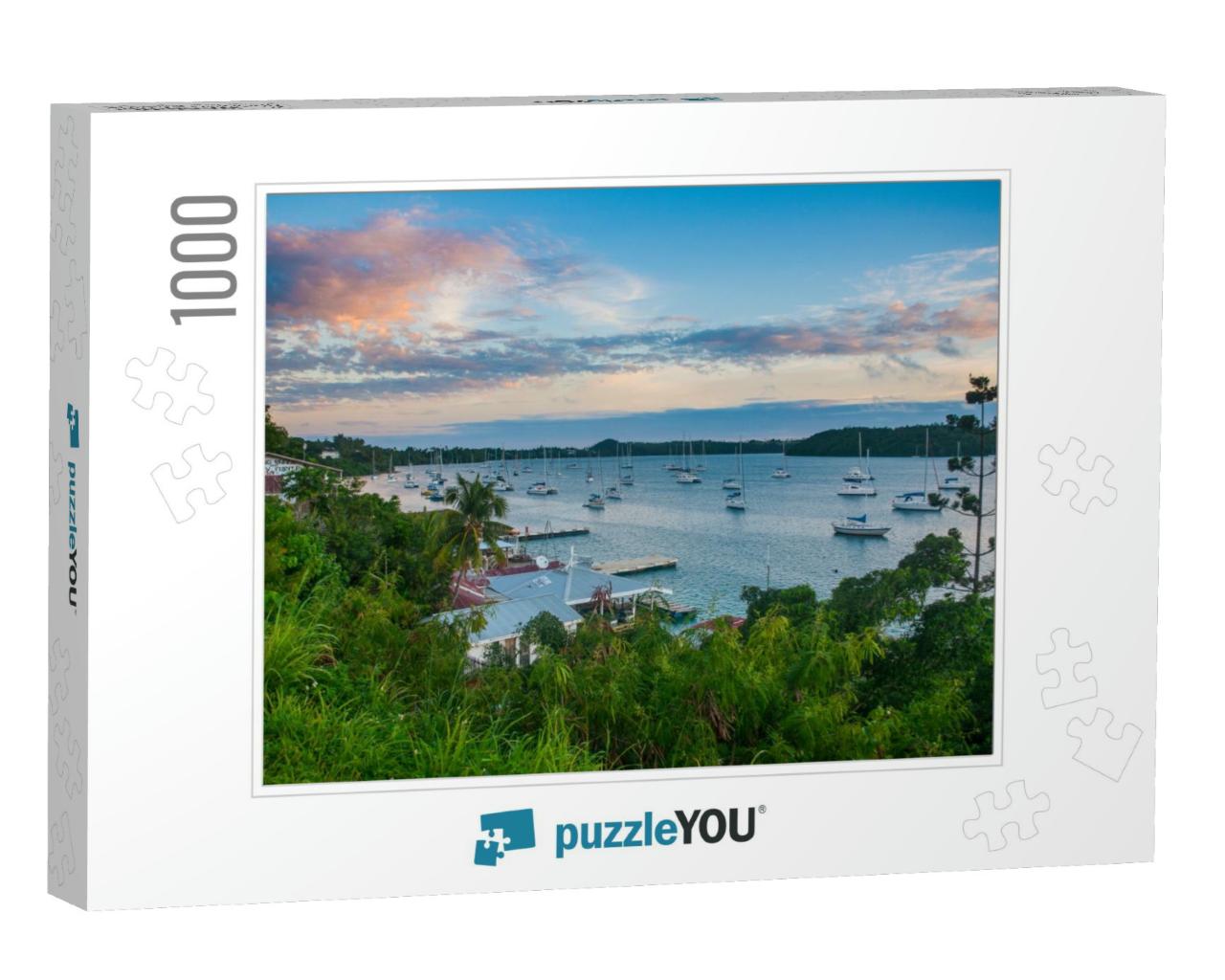 The Bay of Neiafu After Sunset, Vavau Islands, Tonga, Sou... Jigsaw Puzzle with 1000 pieces