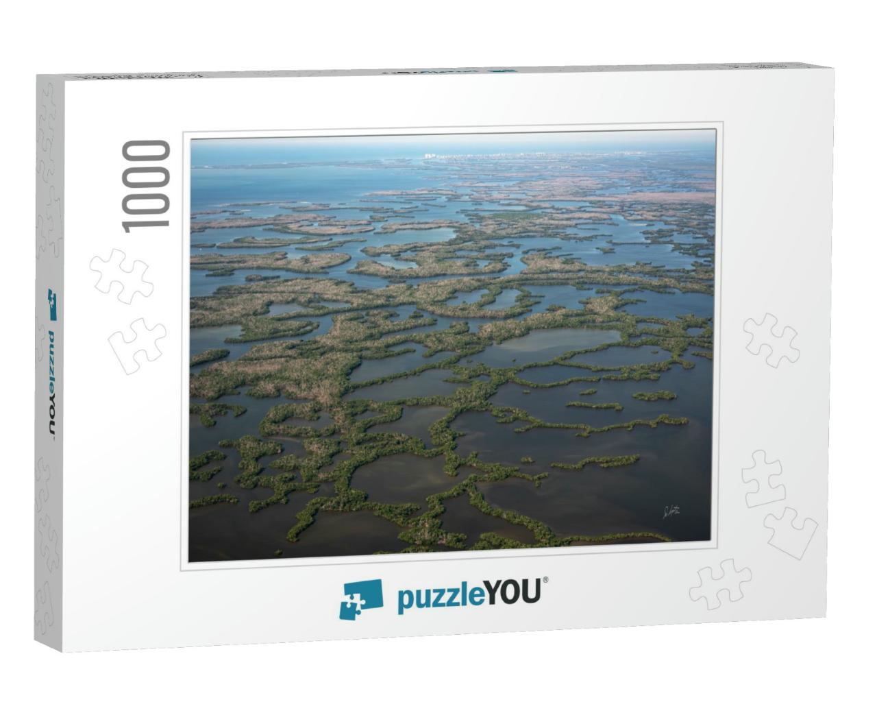 Aerial View of the Ten Thousand Islands in Everglades Nat... Jigsaw Puzzle with 1000 pieces