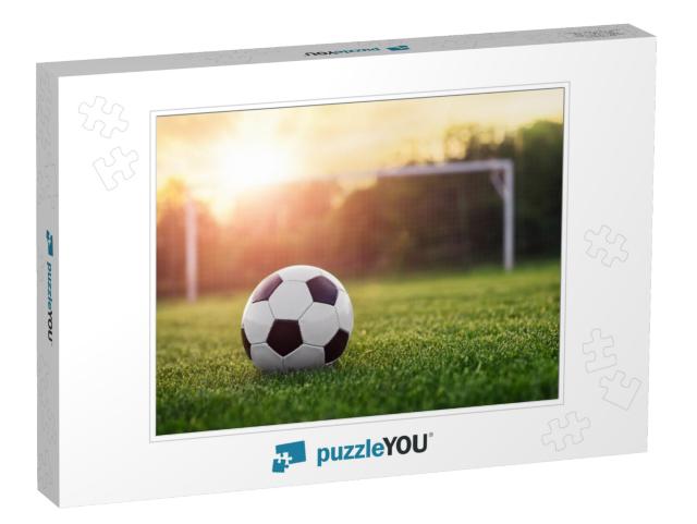 Soccer sunset / Football in the sunset Jigsaw Puzzle