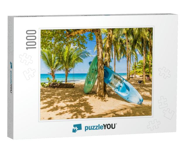 Punta Uva, Puerto Viejo, Costa Rica. March 2018. a View o... Jigsaw Puzzle with 1000 pieces