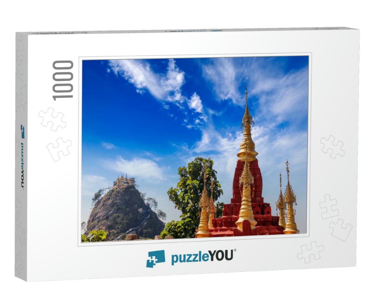 Popa Mount in Myanmar... Jigsaw Puzzle with 1000 pieces