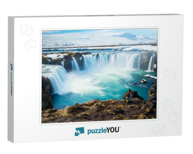 Godafoss, One of the Most Famous Waterfalls in Iceland... Jigsaw Puzzle