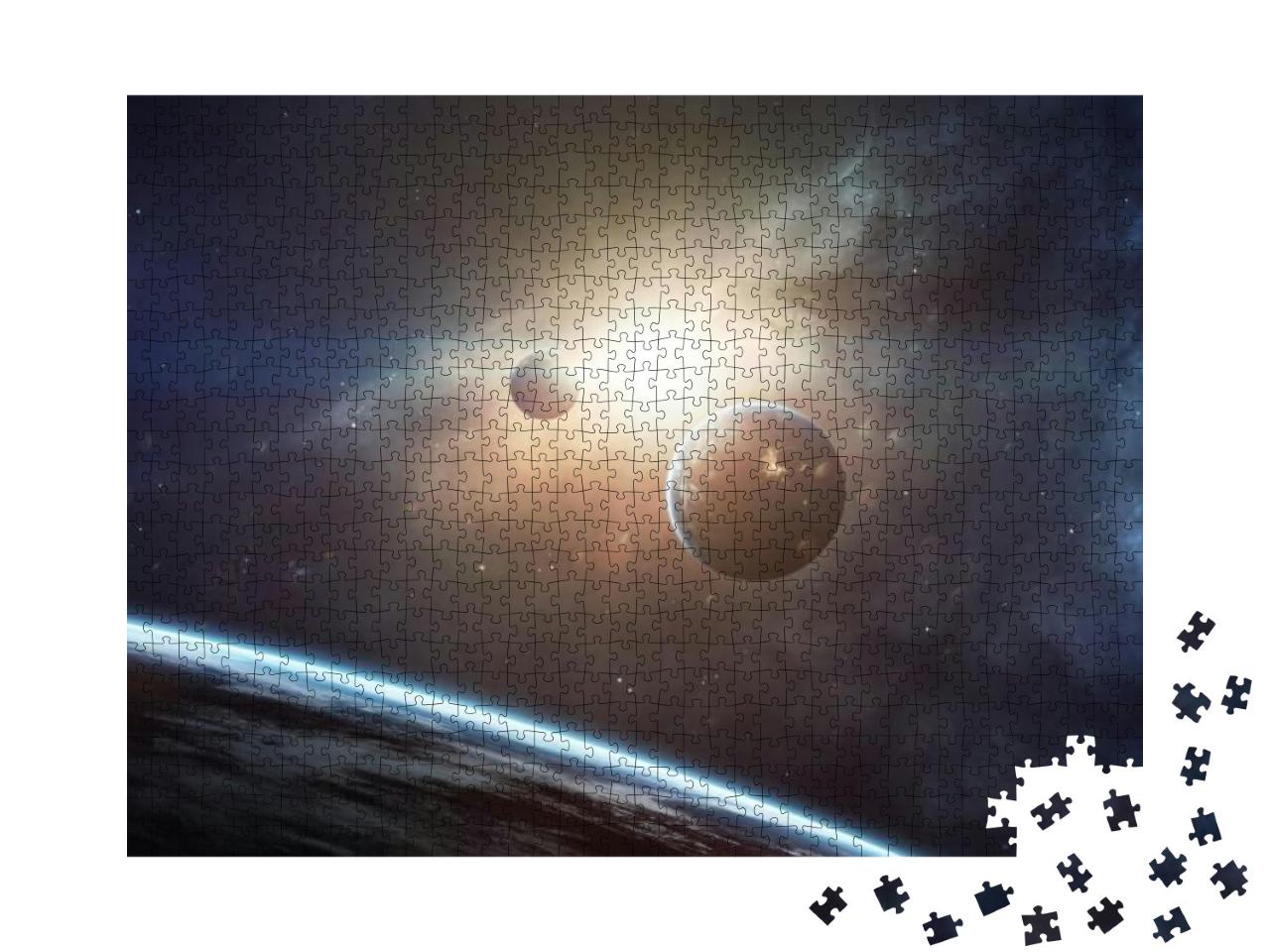 Deep Space Beauty, Planets, Stars & Galaxies in Endless U... Jigsaw Puzzle with 1000 pieces