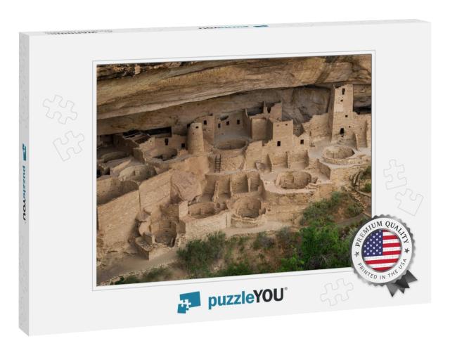 Cliff Palace At Mesa Verde National Park in Mesa Verde, C... Jigsaw Puzzle