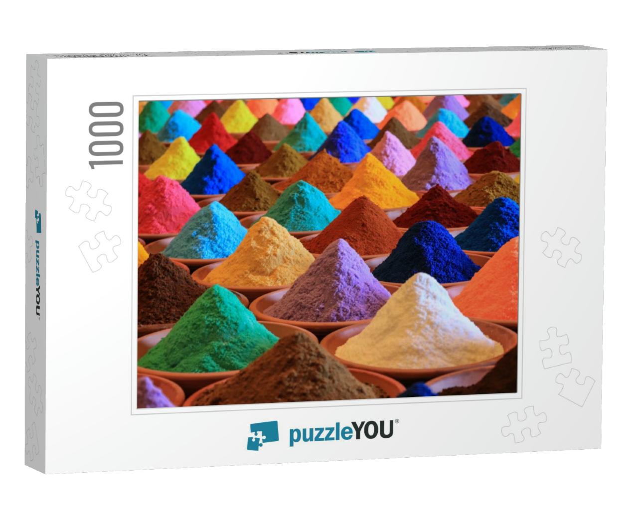 Various Spices Selection. Multicolored Powder Dyes... Jigsaw Puzzle with 1000 pieces