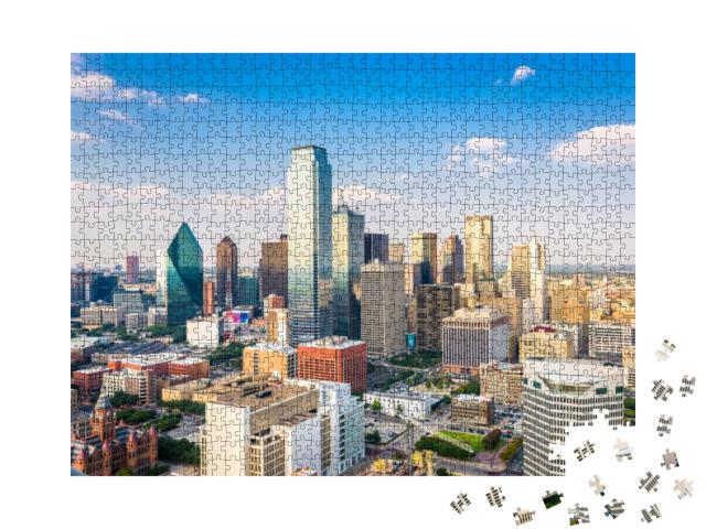 Dallas, Texas, USA Downtown City Skyline in the Afternoon... Jigsaw Puzzle with 1000 pieces