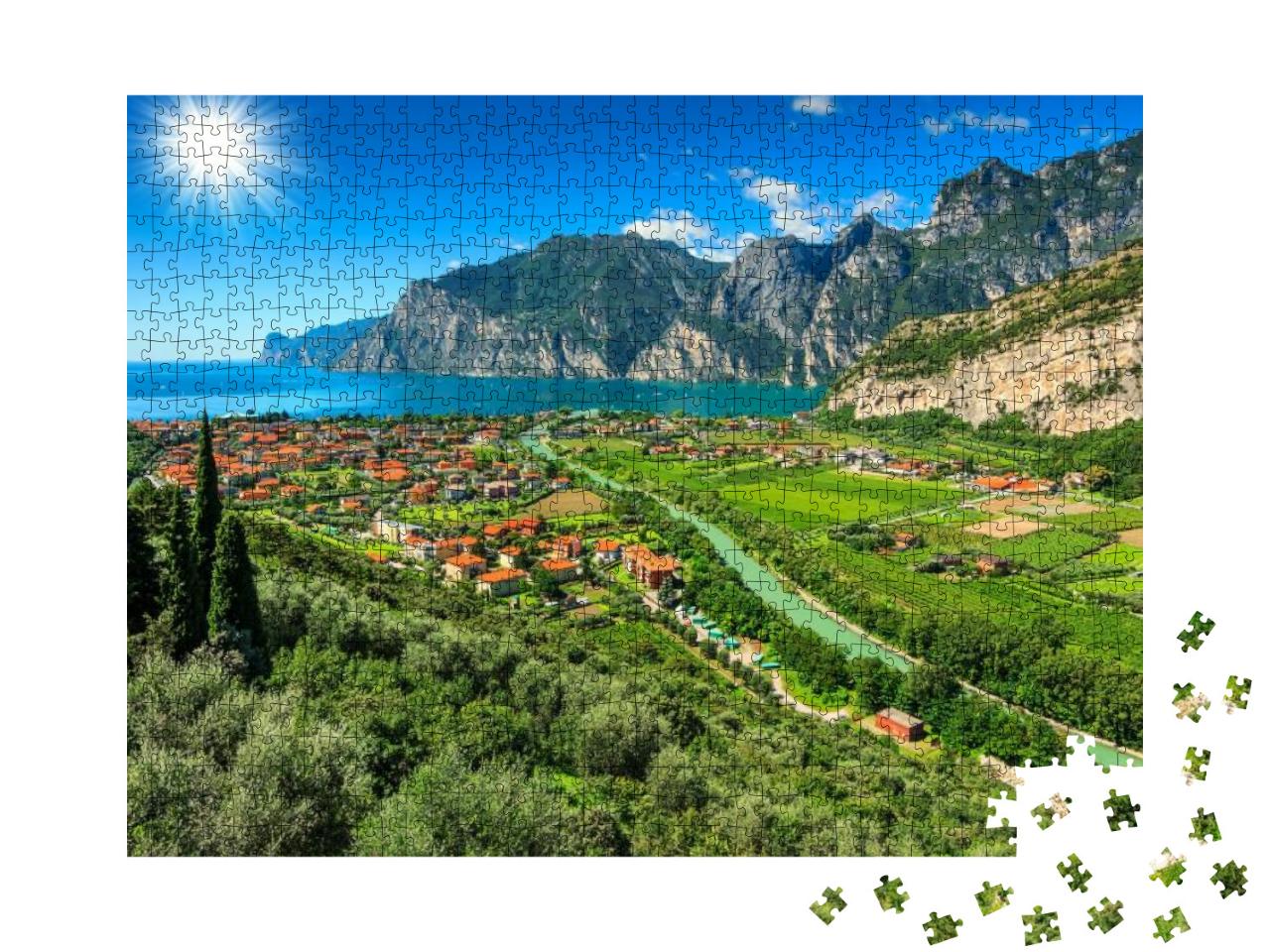 Beautiful Sunny Day on Lake Garda, Torbole. Italy, Europe... Jigsaw Puzzle with 1000 pieces