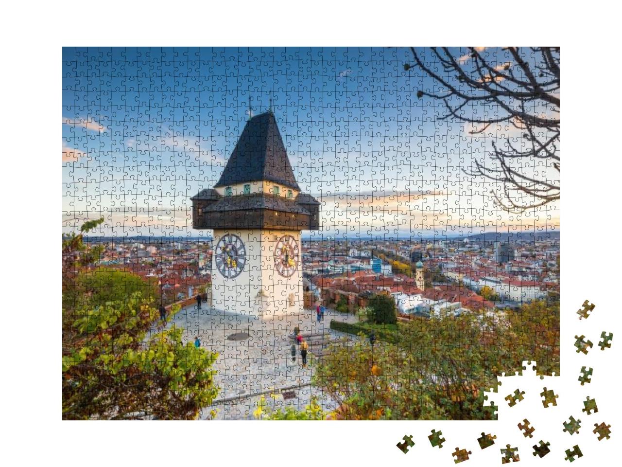 Classic Panorama View of the Historic City of Graz with F... Jigsaw Puzzle with 1000 pieces