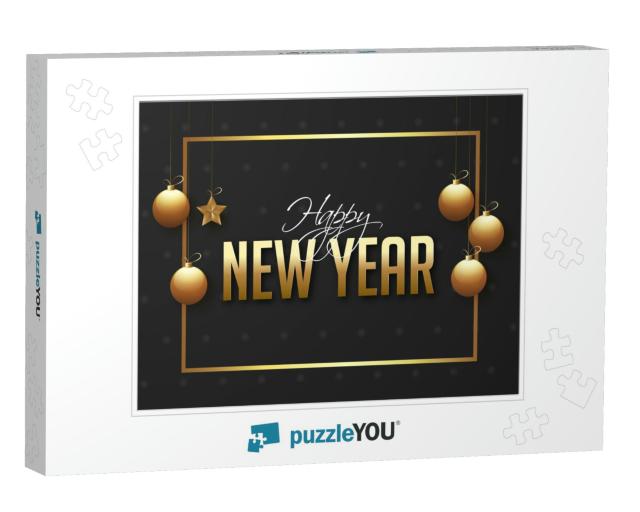 Happy New Year Poster or Banner Design for Celebration... Jigsaw Puzzle