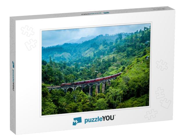 Nine Arches Bridge from Above, Sri Lanka... Jigsaw Puzzle