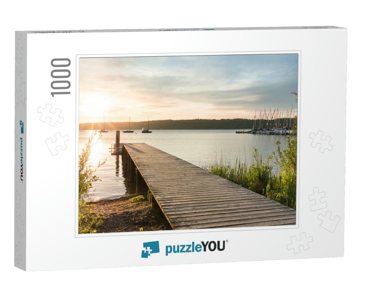 Sunrise in Upper Bavaria At the Ammersee... Jigsaw Puzzle with 1000 pieces