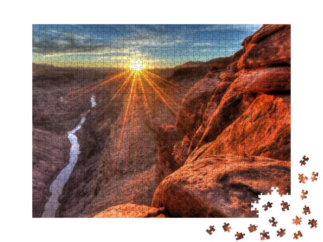 Toroweap Sunset Grand Canyon National Park, Arizona... Jigsaw Puzzle with 1000 pieces