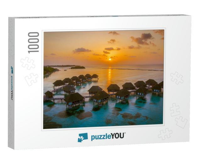 Amazing Bird Eyes View in Maldives... Jigsaw Puzzle with 1000 pieces
