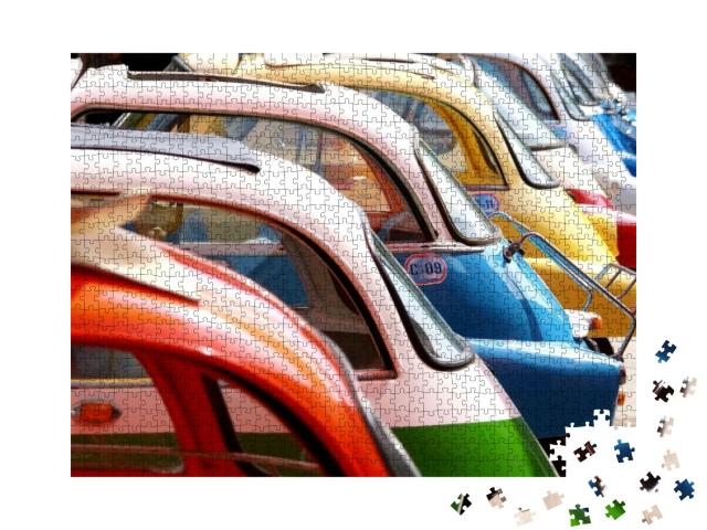 Classic Car At Bangkok, Thailand... Jigsaw Puzzle with 1000 pieces