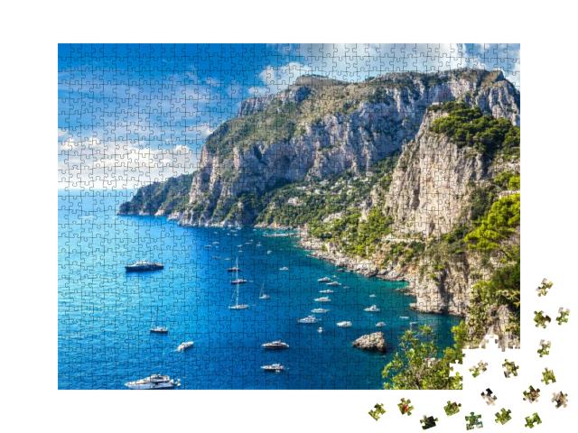 Capri Island in a Beautiful Summer Day in Italy... Jigsaw Puzzle with 1000 pieces