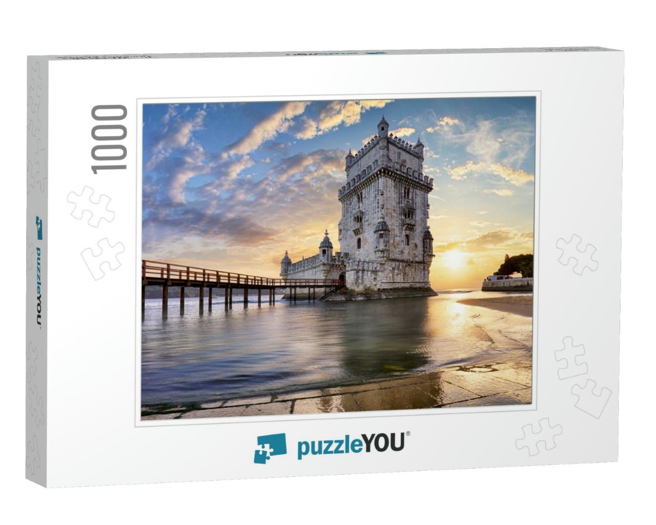 Lisbon, Belem Tower - Tagus River, Portugal... Jigsaw Puzzle with 1000 pieces