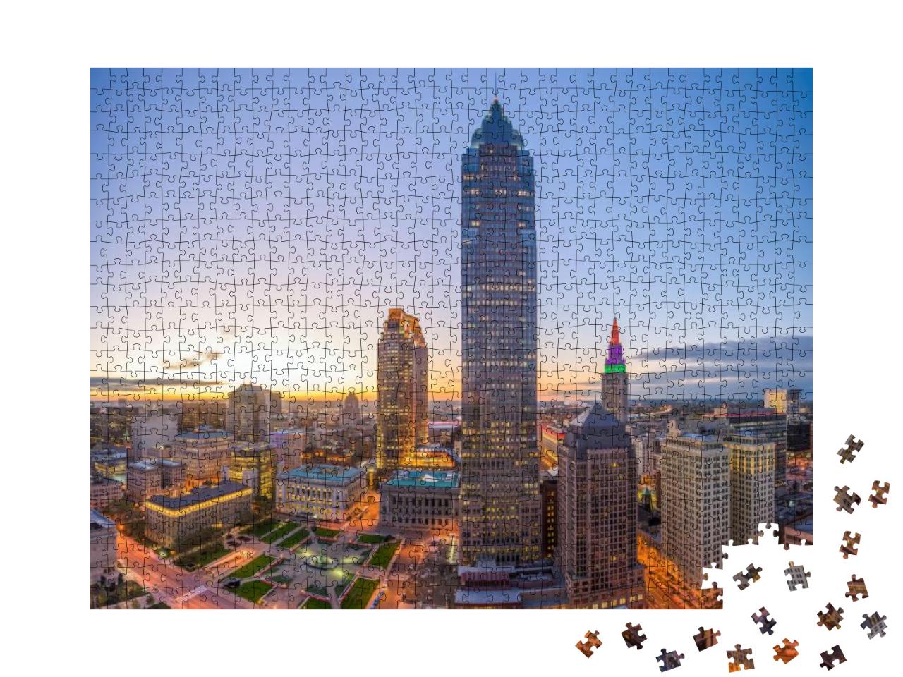 Cleveland Ohio Usa... Jigsaw Puzzle with 1000 pieces