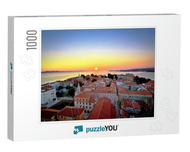City of Zadar Skyline Sunset View, Dalmatia, Croatia... Jigsaw Puzzle with 1000 pieces