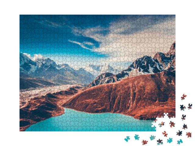 Himalayas. View from Gokyo Ri, 5360 Meters Up in the Hima... Jigsaw Puzzle with 1000 pieces