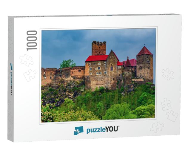 Hardegg Castle in the Thayatal Valley - Lower Austria At... Jigsaw Puzzle with 1000 pieces