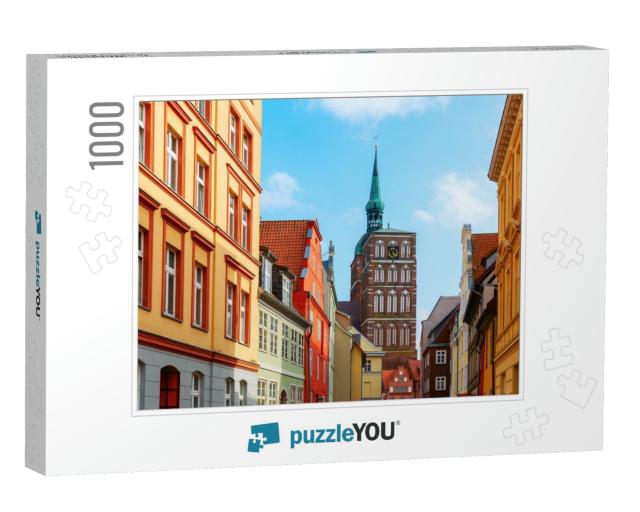 Cityscape of the Old Town of the Hanseatic City Stralsund... Jigsaw Puzzle with 1000 pieces