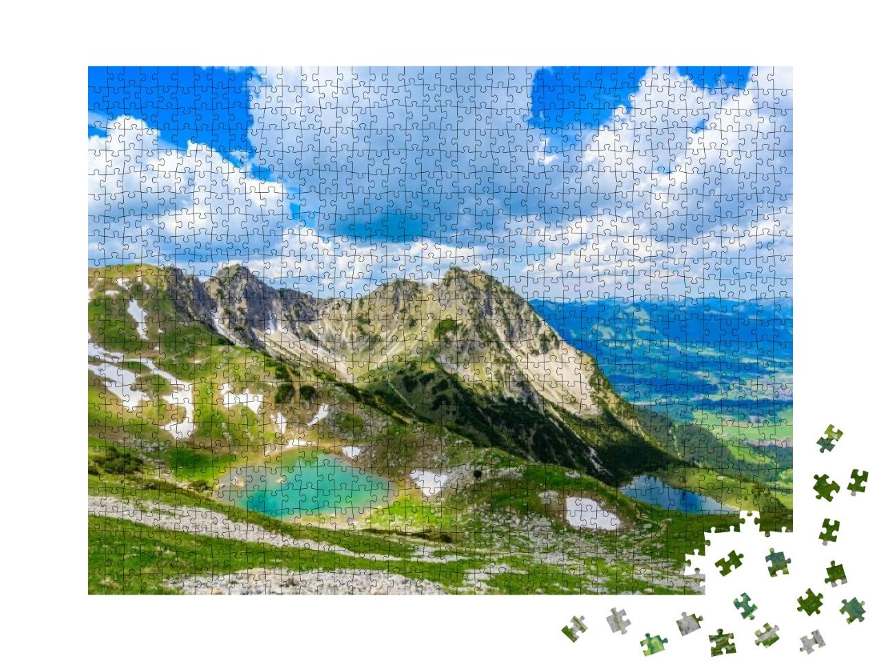 Beautiful Landscape Scenery of the Gaisalpsee & Rubihorn... Jigsaw Puzzle with 1000 pieces