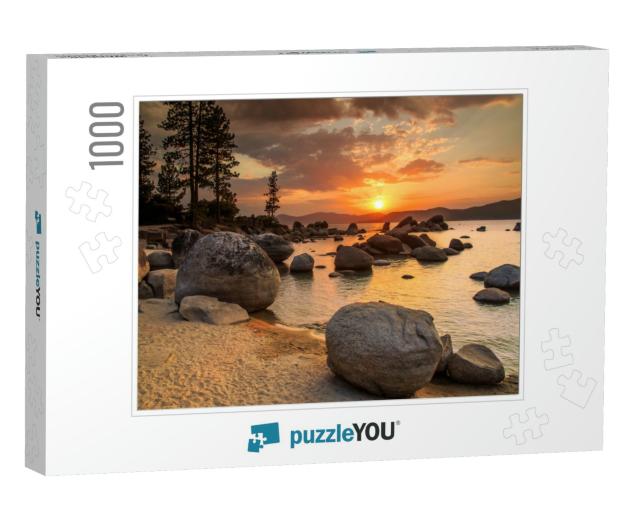 Lake Tahoe At Sunset... Jigsaw Puzzle with 1000 pieces
