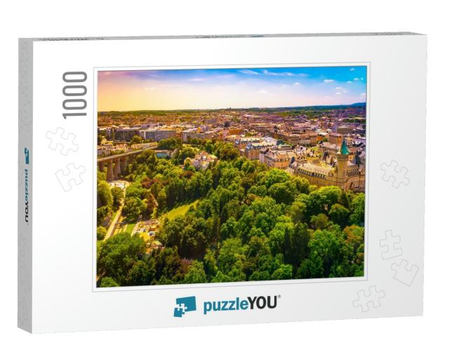 Panoramic Aerial View of Adolph Bridge, Fort Burbon & Mus... Jigsaw Puzzle with 1000 pieces