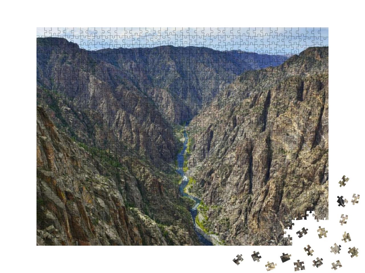 Black Canyon of the Gunnison National Park in Colorado, U... Jigsaw Puzzle with 1000 pieces