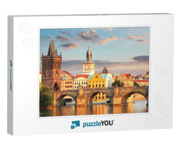 Prague - Charles Bridge, Czech Republic... Jigsaw Puzzle