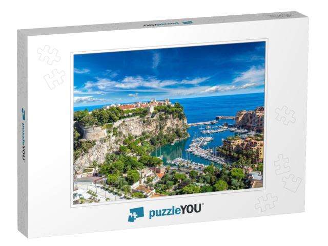 Panoramic View of Princes Palace in Monte Carlo in a Summ... Jigsaw Puzzle