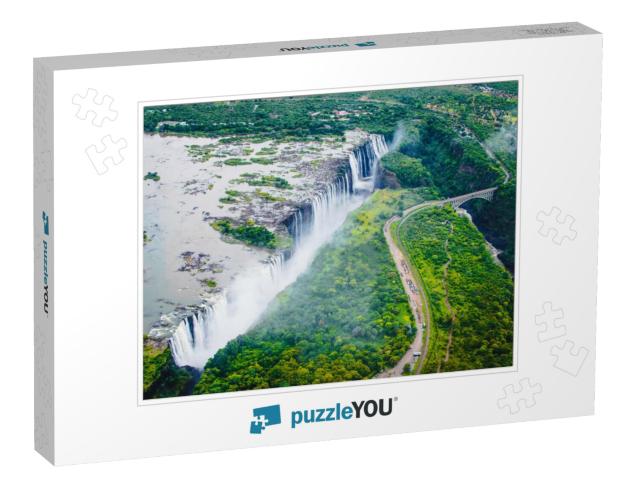 Victoria Falls Tokaleya Tonga Mosi-Oa-Tunya, the Smoke th... Jigsaw Puzzle