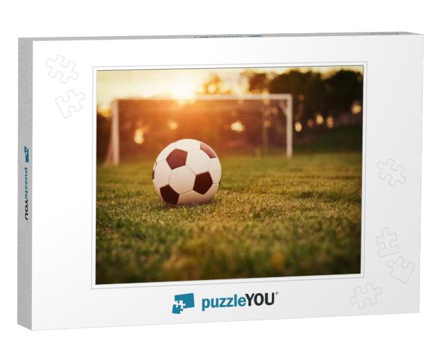 Soccer sunset / Football in the sunset Jigsaw Puzzle