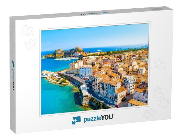 Panoramic View of Kerkyra, Capital of Corfu Island, Greec... Jigsaw Puzzle