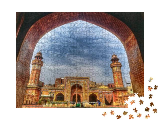 Beautiful View of Wazir Khan Masjid Lahore Pakistan... Jigsaw Puzzle with 1000 pieces